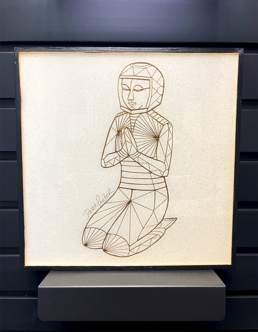 Grateful Voyager Resin Pour 12" x 12"