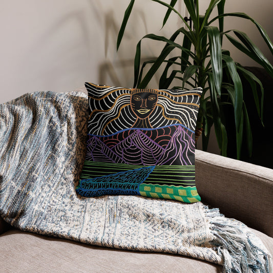 AfroGaia Rising Pillow