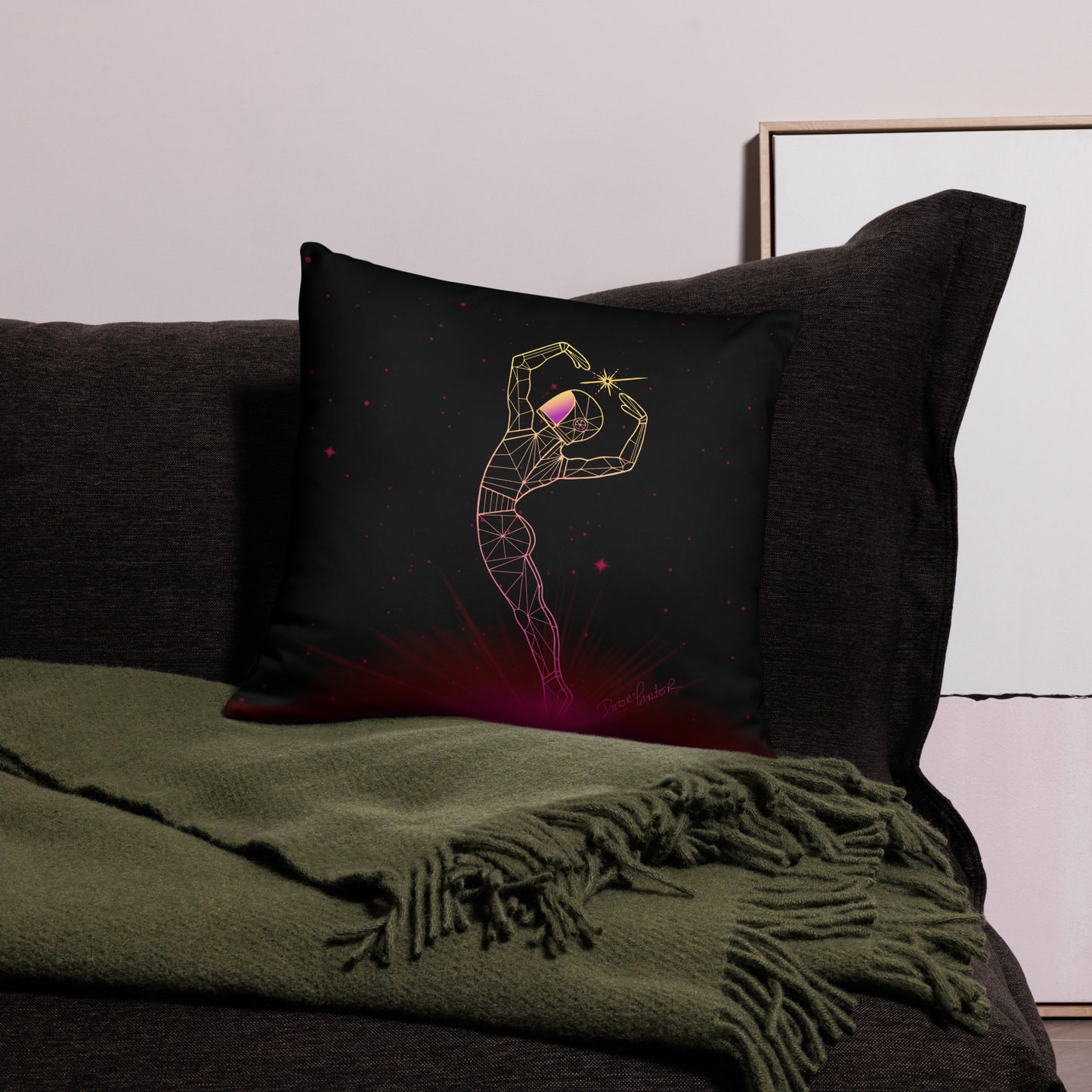 Afroboticus Plasma Pillow