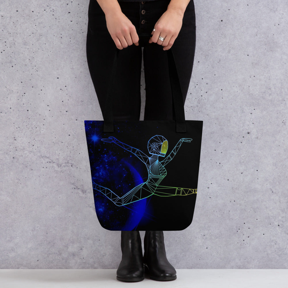 Afrobotica Ciseaux Blue Tote bag