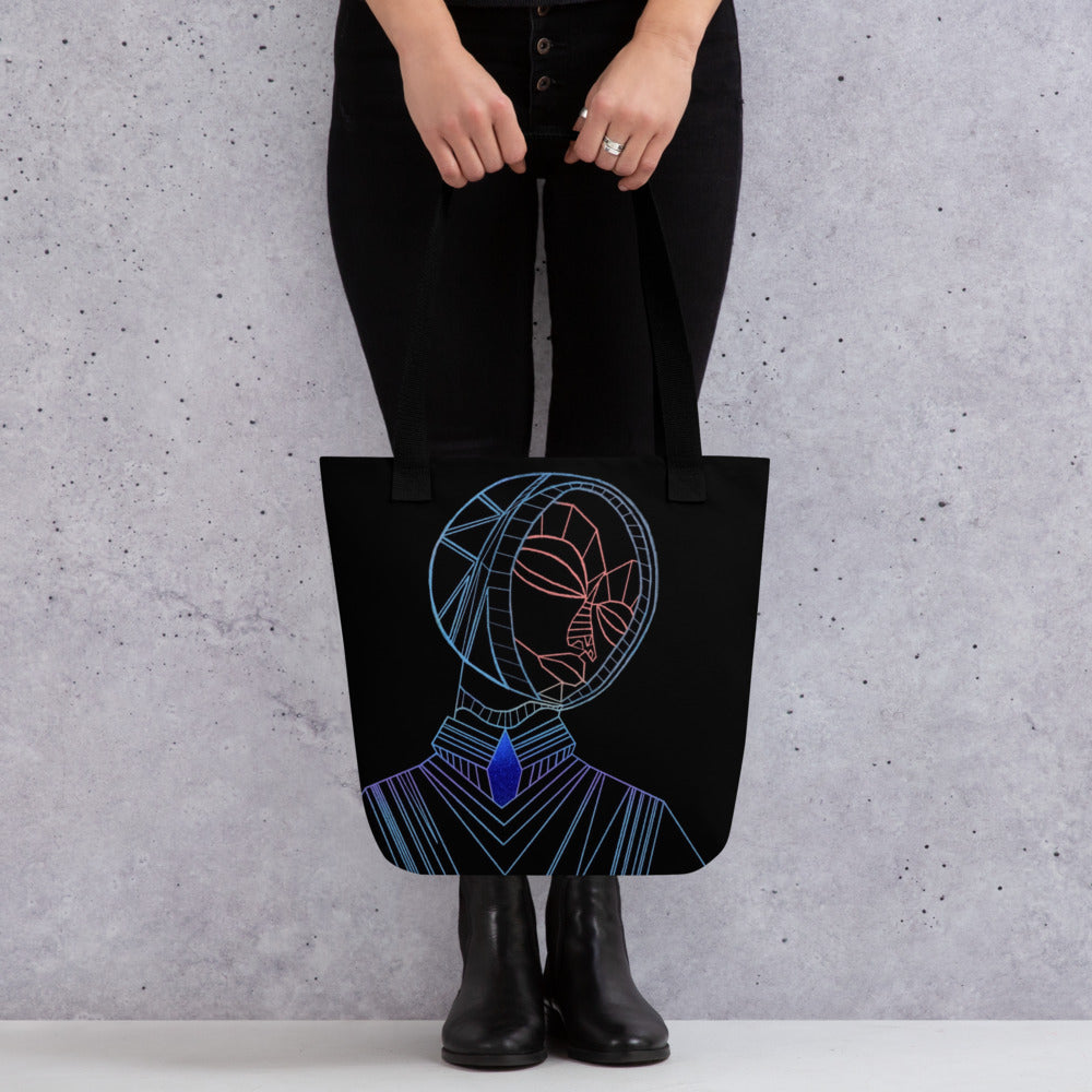 Afrobotica Melancholy Blue Tote bag