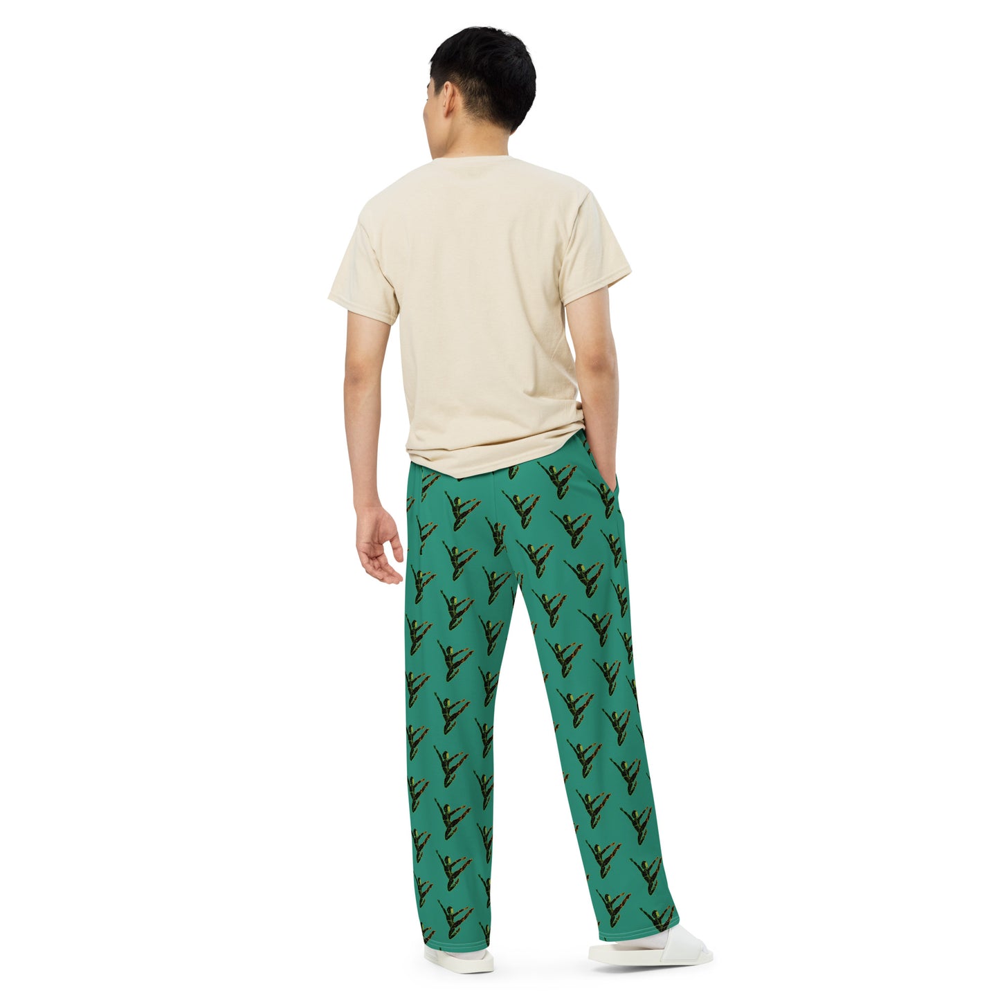 Afroboticus Emerald unisex wide-leg pants