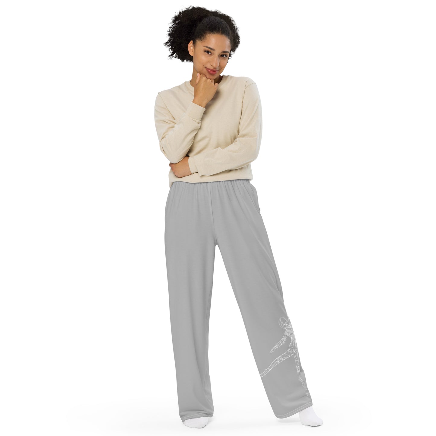 Afrobotica™ Pointe Constellation All-over print unisex wide-leg pants