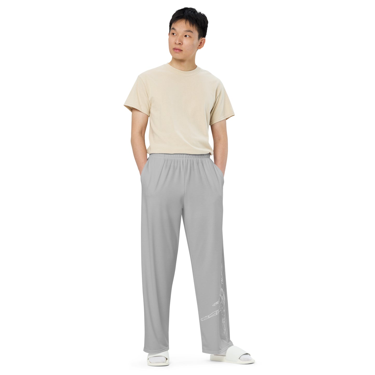 Afrobotica™ Pointe Constellation All-over print unisex wide-leg pants
