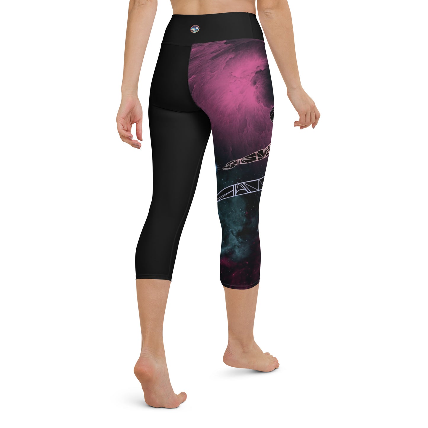 Afrobotica Pointe Nebula Yoga Capri Leggings