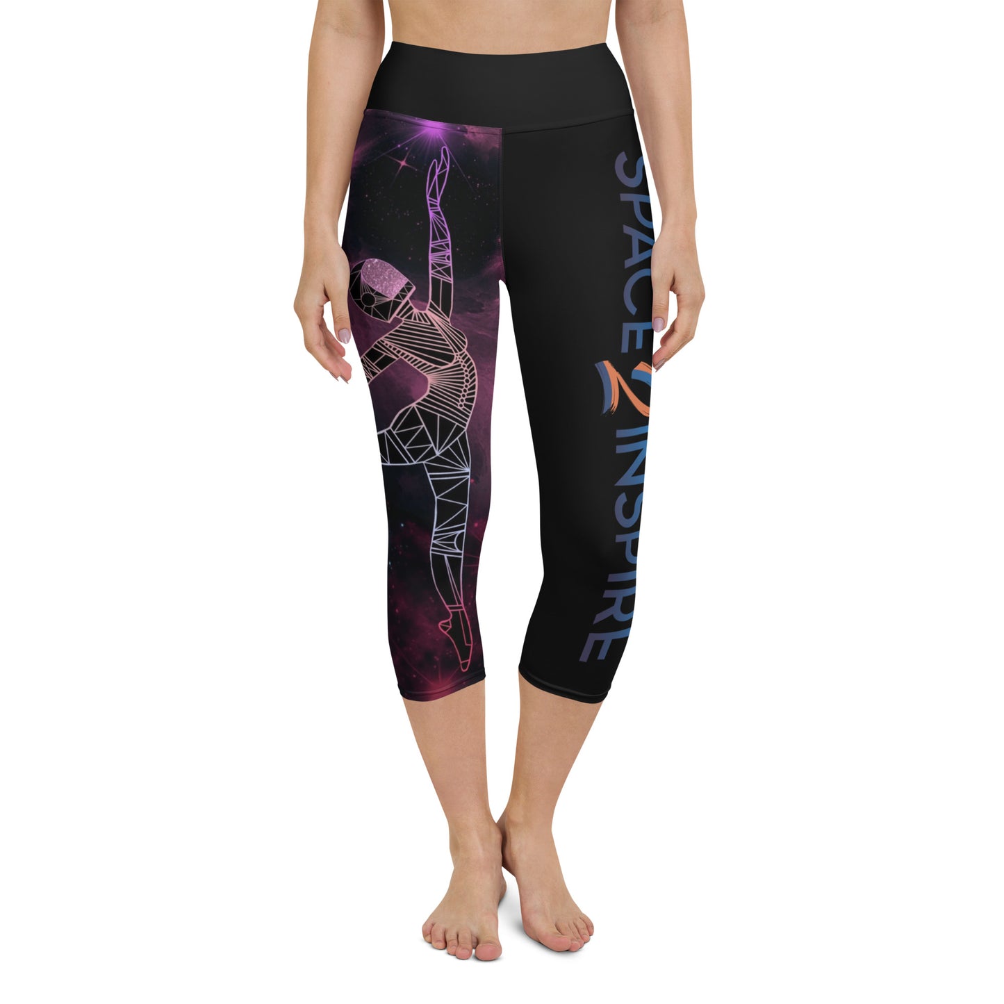 Afrobotica Pointe Nebula Yoga Capri Leggings