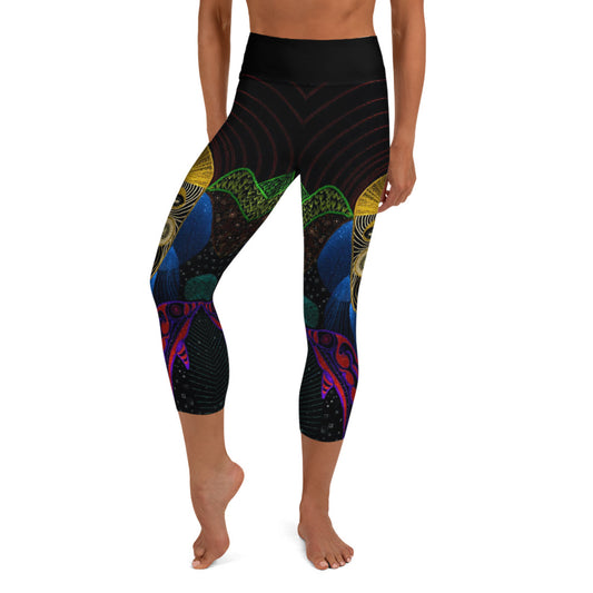 Dolphin Yoga Capri Leggings