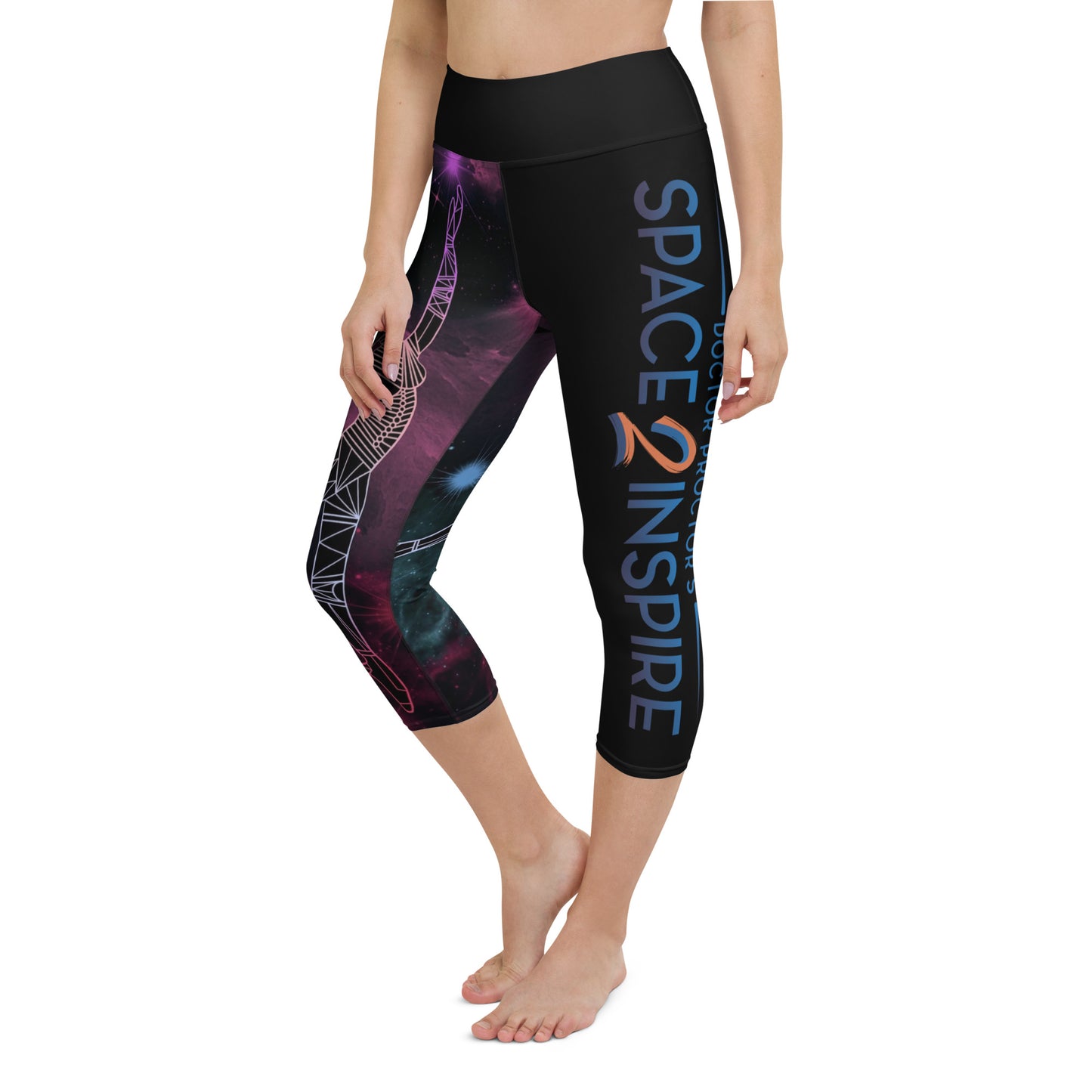 Afrobotica Pointe Nebula Yoga Capri Leggings