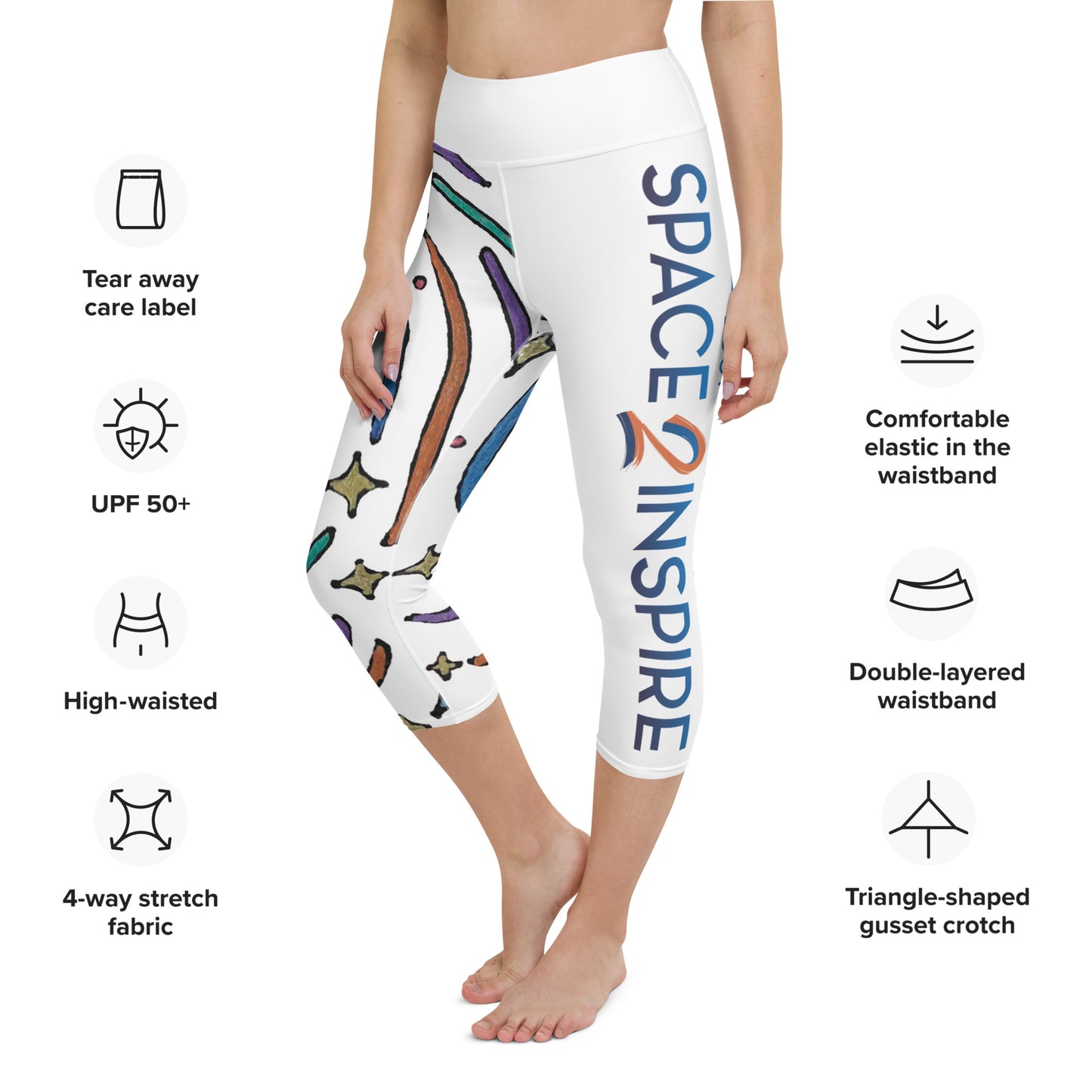 Black Magic Yoga Capri Leggings