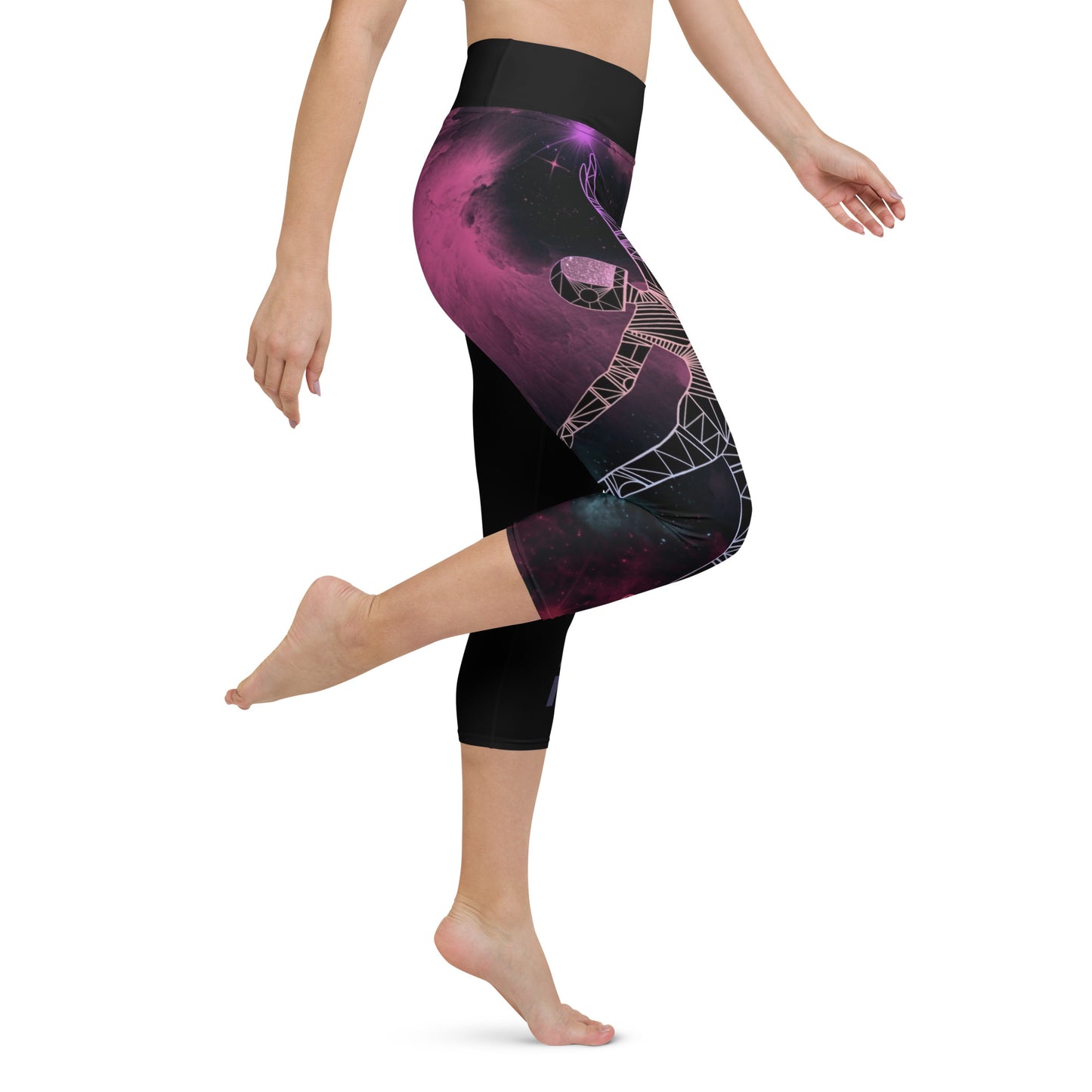 Afrobotica Pointe Nebula Yoga Capri Leggings