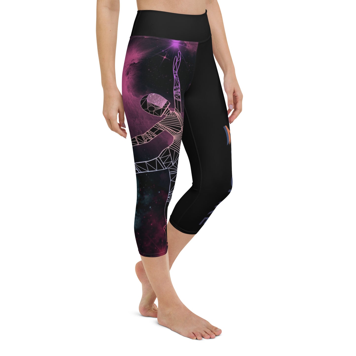 Afrobotica Pointe Nebula Yoga Capri Leggings
