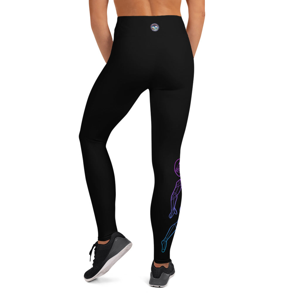 Afroboticus Cobalt Yoga Leggings