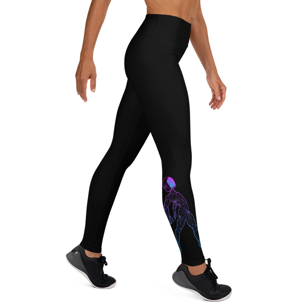 Afroboticus Cobalt Yoga Leggings