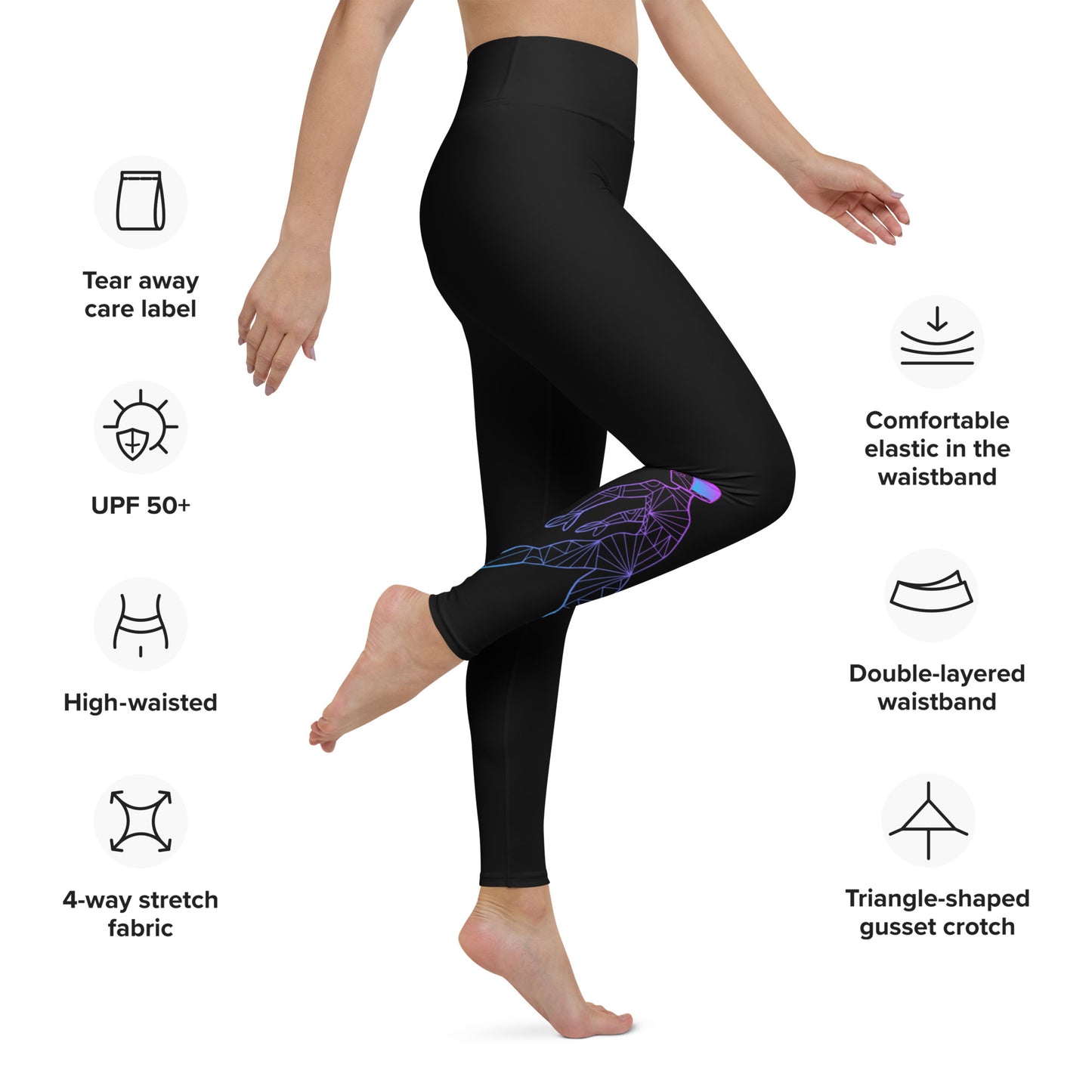 Afroboticus Cobalt Yoga Leggings