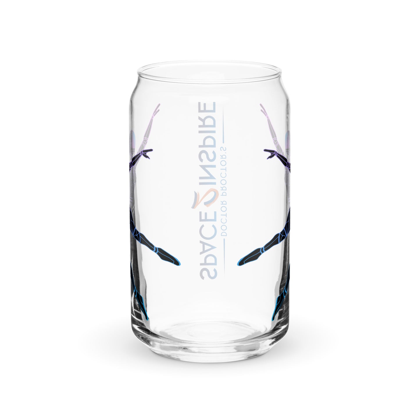 Afrobotica Leap Blue Can-shaped glass