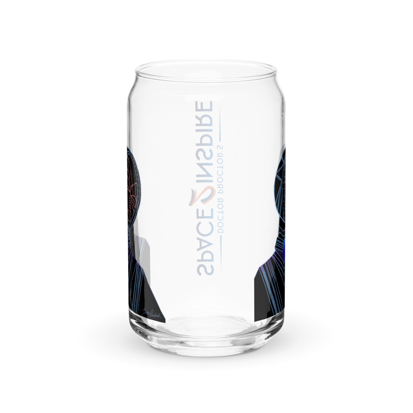 Afrobotica Melancholy Blue Can-shaped glass