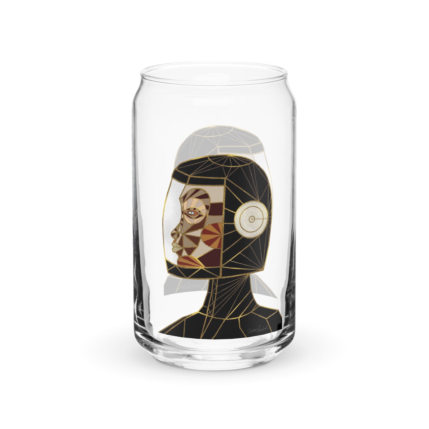 Afrobotica Native Earth Can-shaped glass