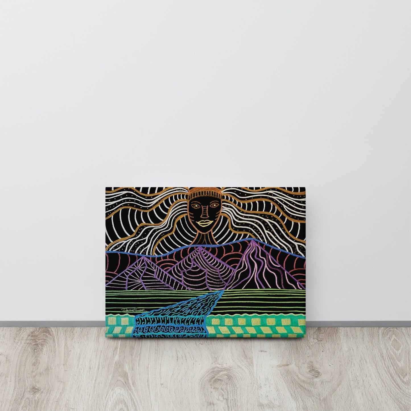 AfroGaia Rising Canvas (12 x 16)