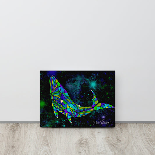 AstroCetacean Canvas (12 x 16)