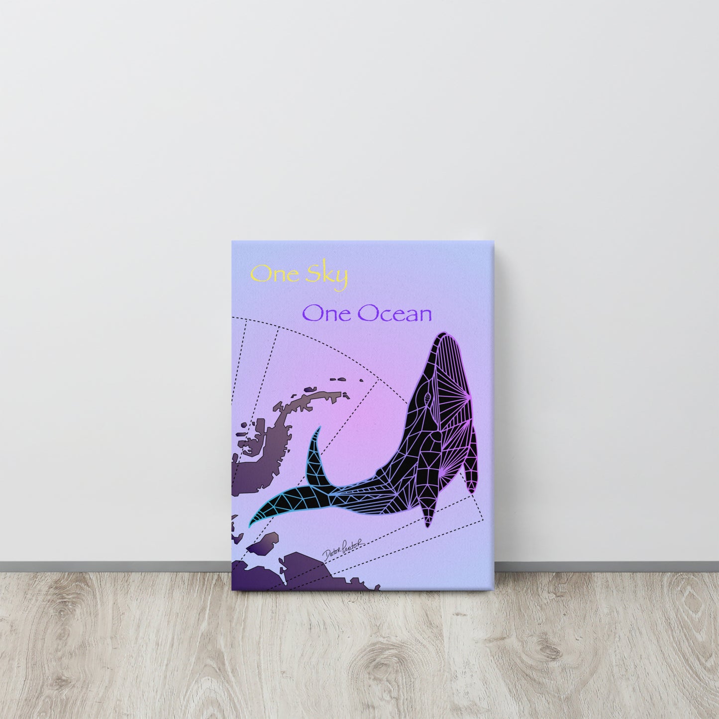 AstroCetacean Canvas (12 x 16)