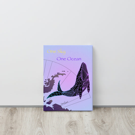 AstroCetacean Canvas (12 x 16)