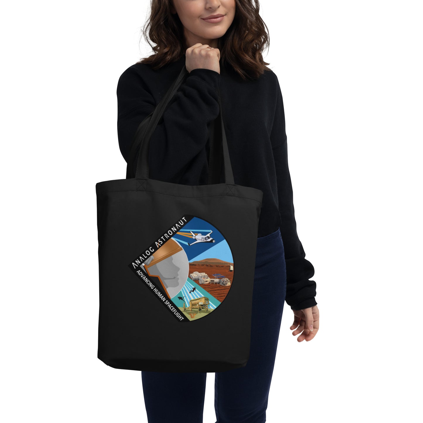 Analog Astronaut Eco Tote Bag