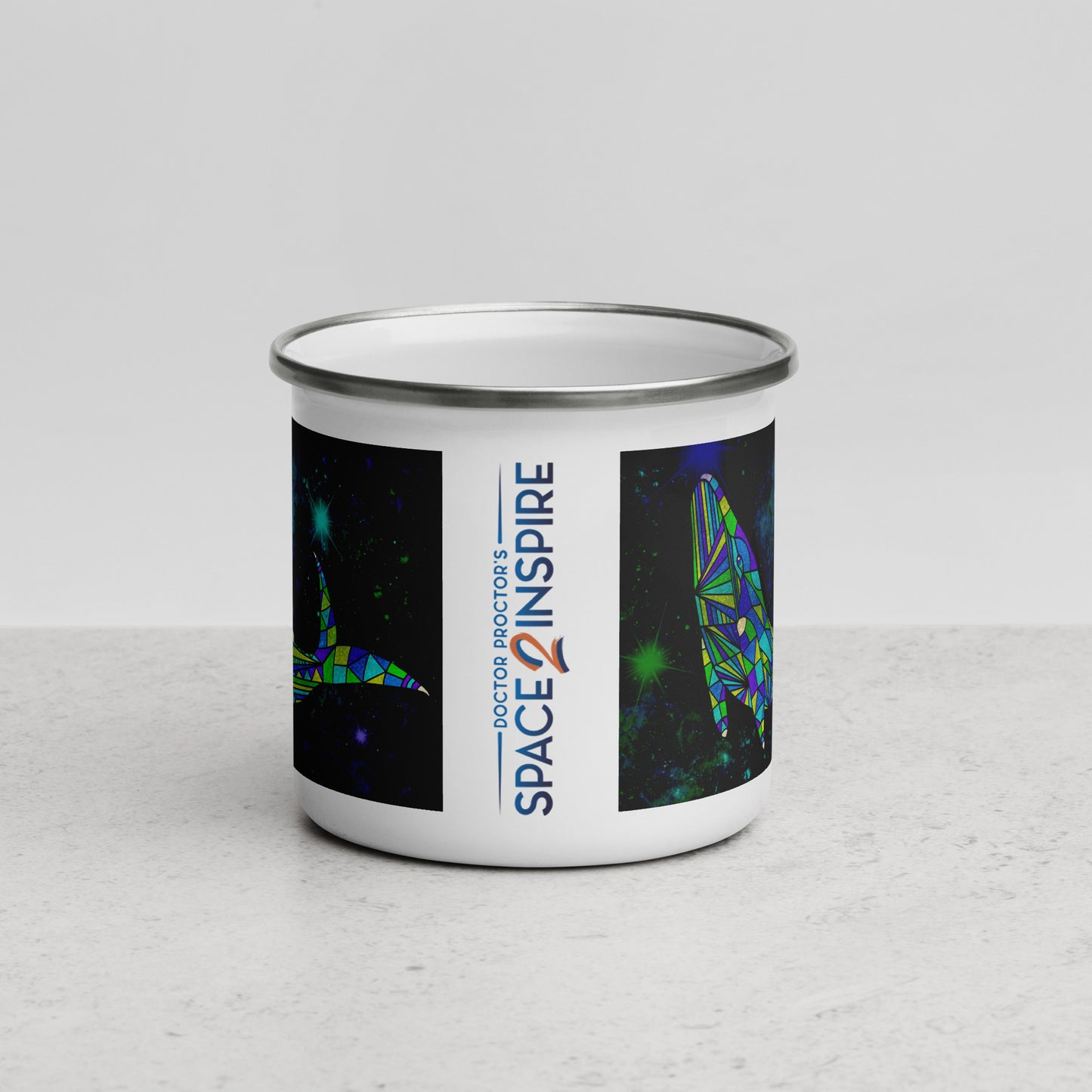 AstroCetacean Enamel Mug