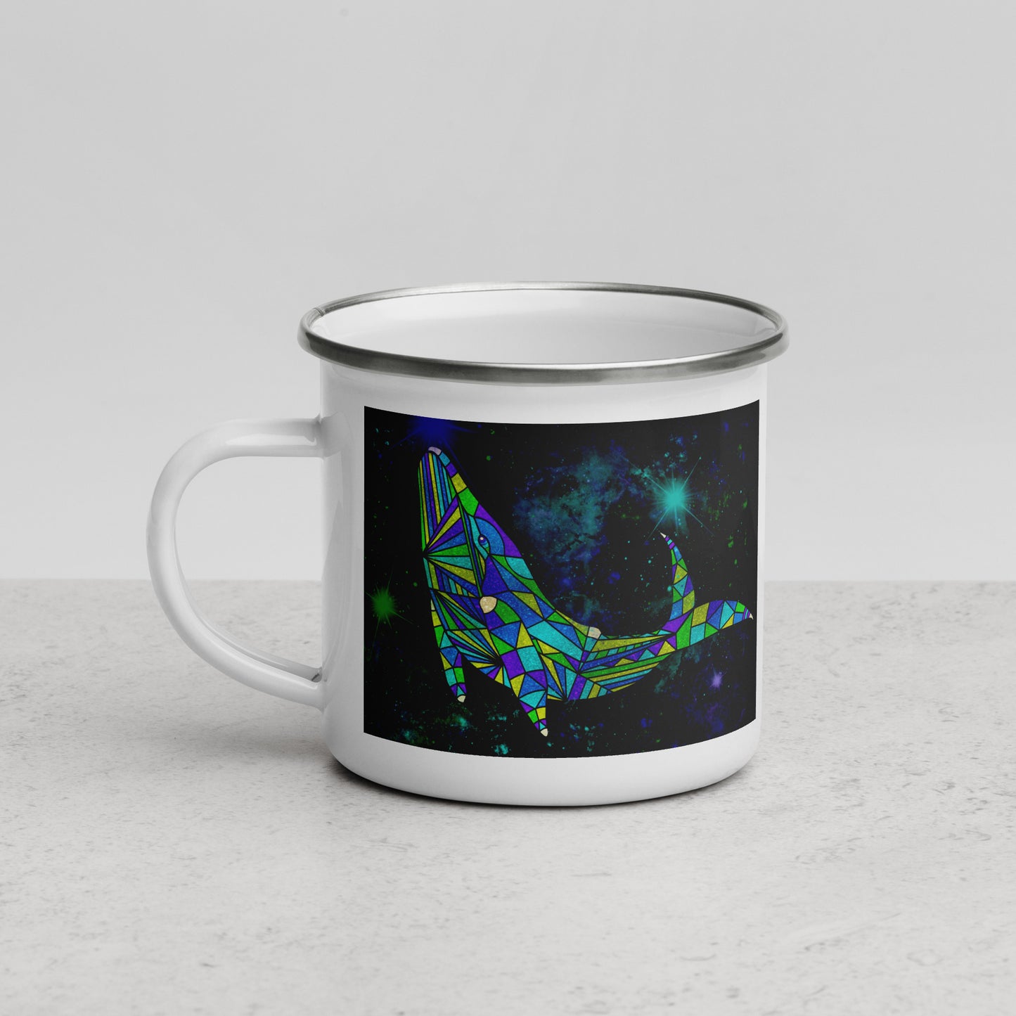AstroCetacean Enamel Mug