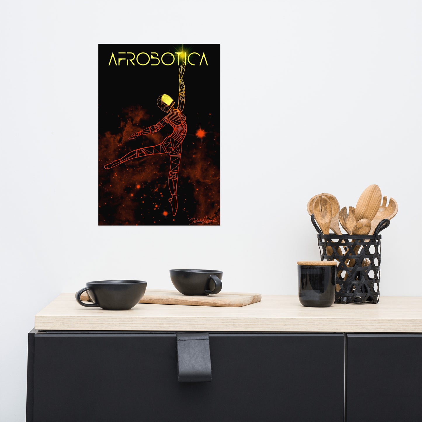 Afrobotica Pointe Constellation Poster (12 x 18)