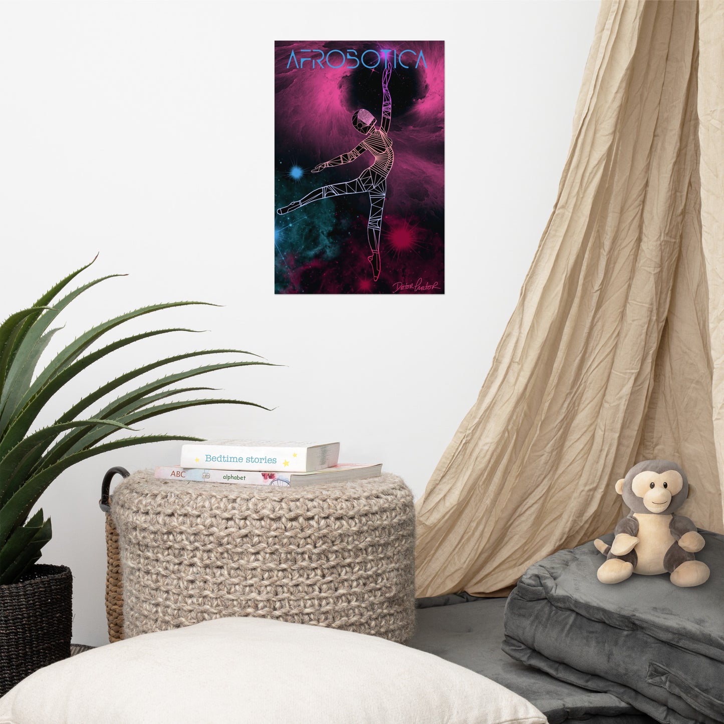 Afrobotica Pointe Nebula Poster (12 x 18)
