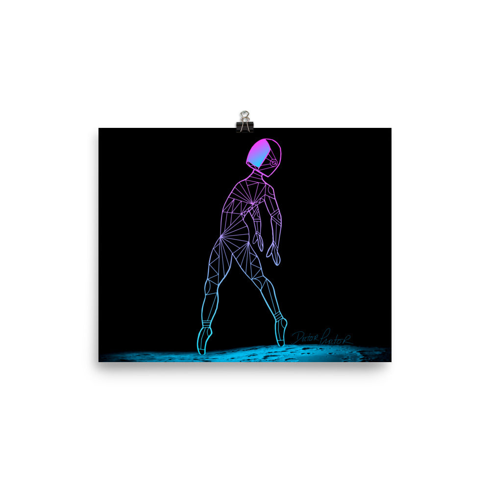 Afroboticus Cobalt Poster (10 x 8)