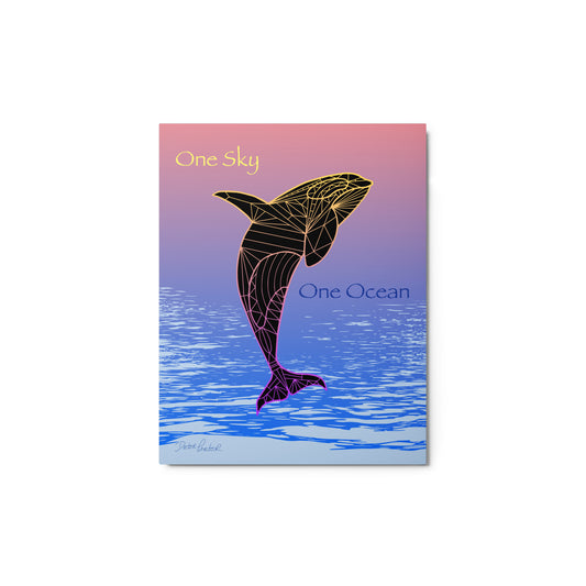 The Cosmic Orca Metal Print 11" x 14"
