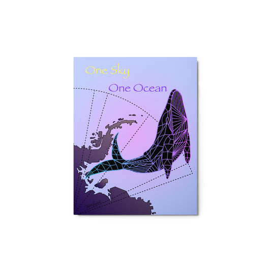 AstroCetacean Metal Print 11x14