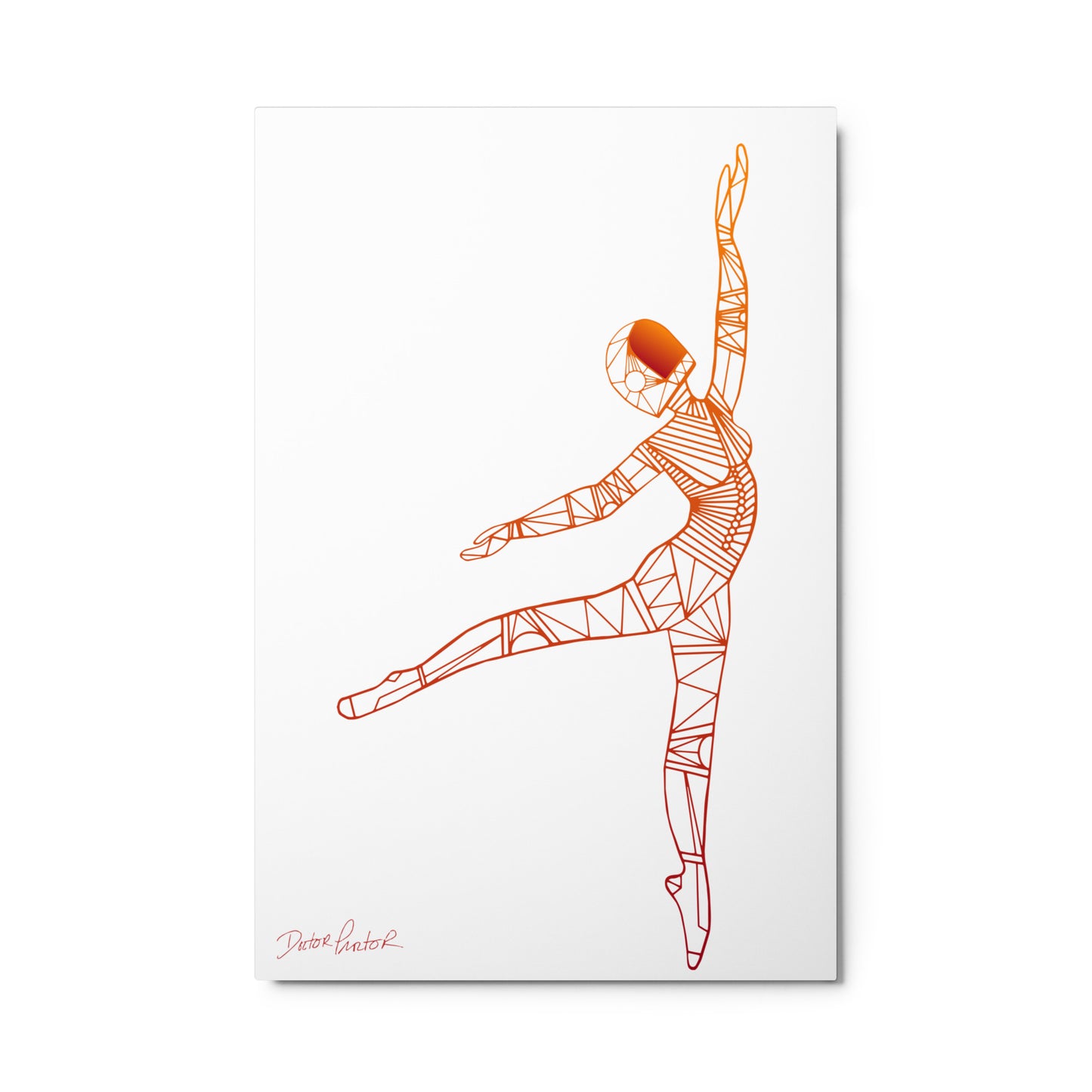 Afrobotica Pointe Metal print (24 x 36)