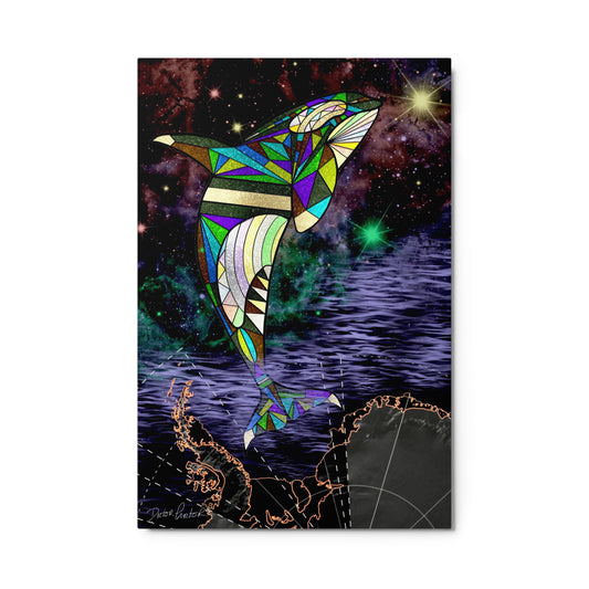 The Cosmic Orca Metal prints