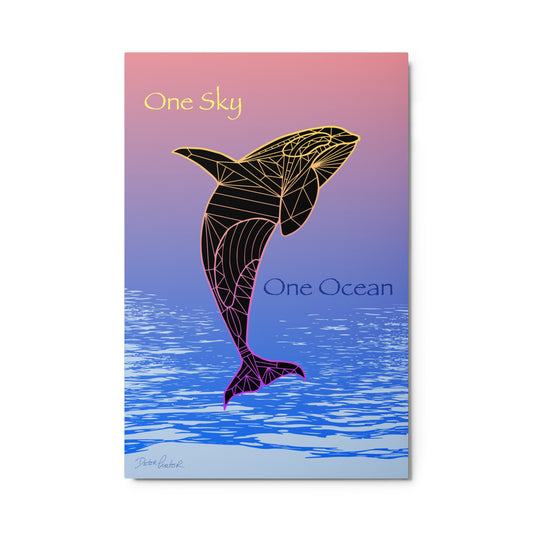 The Cosmic Orca Metal Print