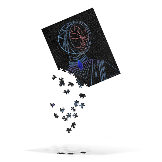 Afrobotica Melancholy Blue Jigsaw puzzle