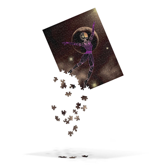 Afrobotica Leap into the Moon Jigsaw puzzle