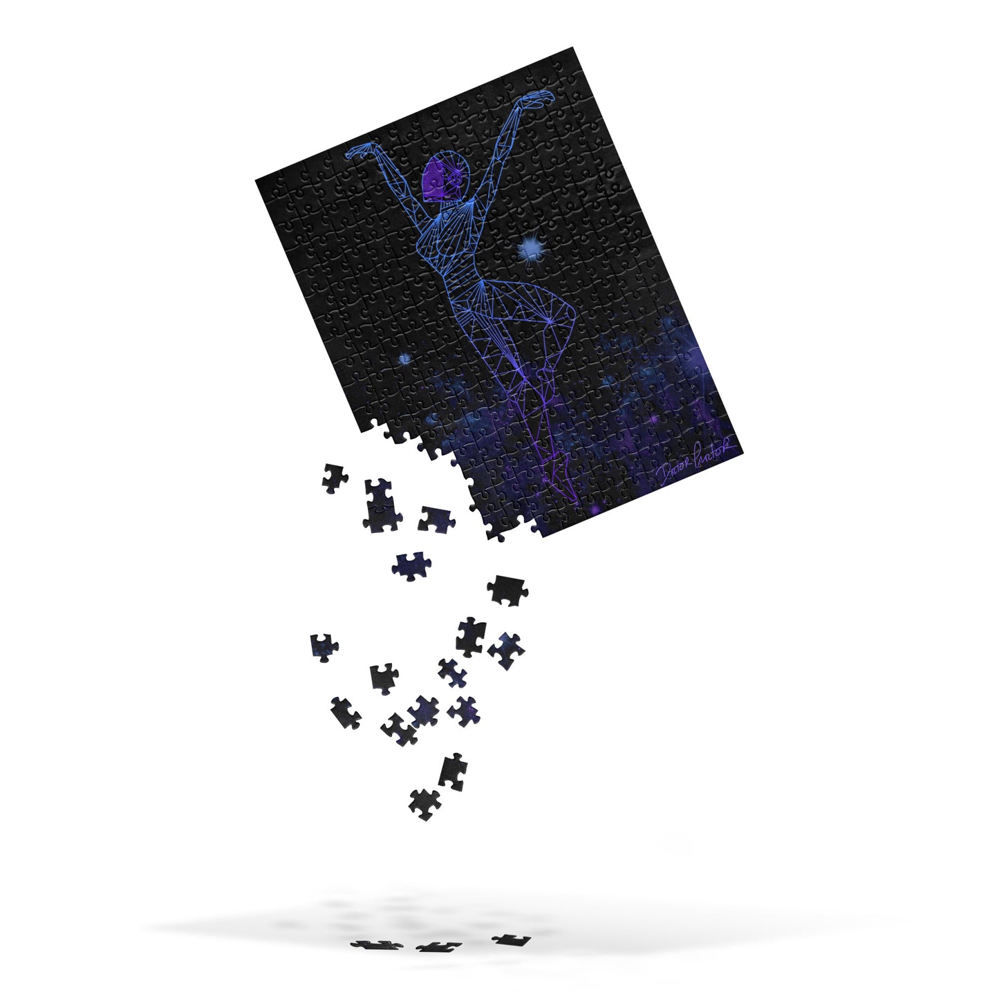 Afrobotica Releve Blue Jigsaw puzzle