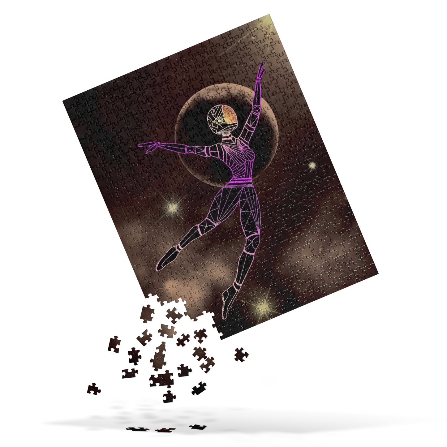 Afrobotica Leap into the Moon Jigsaw puzzle
