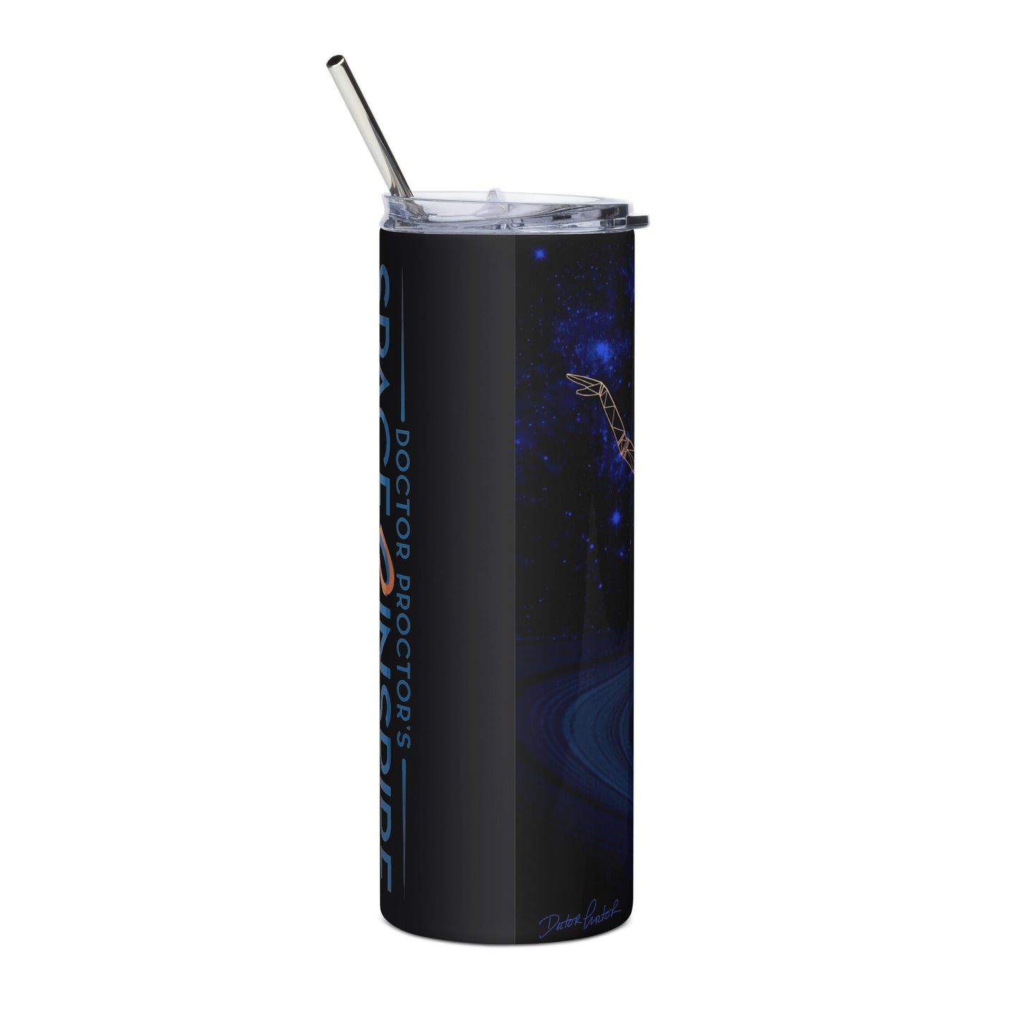 Afrobotica Rings Blue Stainless steel tumbler