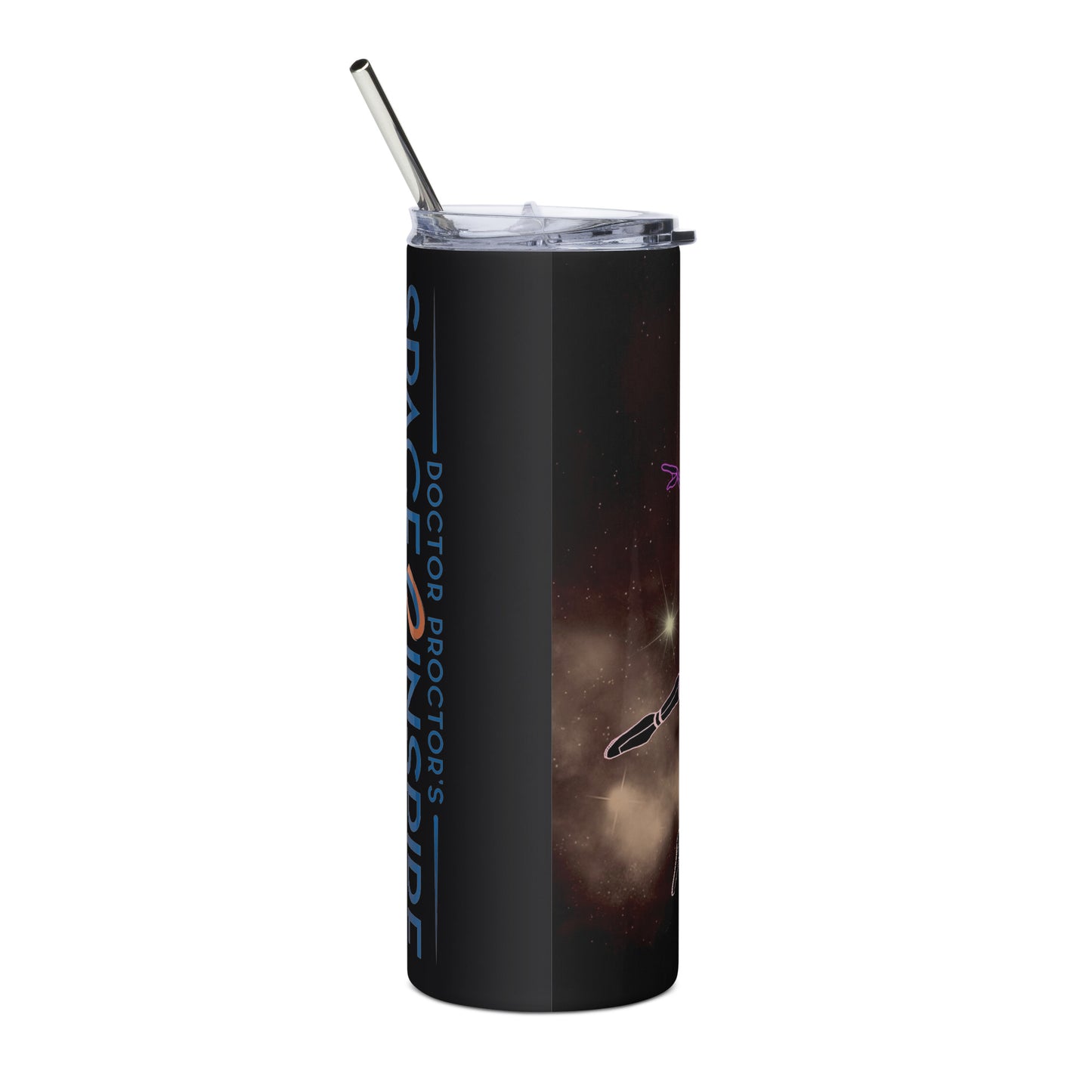 Afrobotica Leap into the Moon Stainless steel tumbler