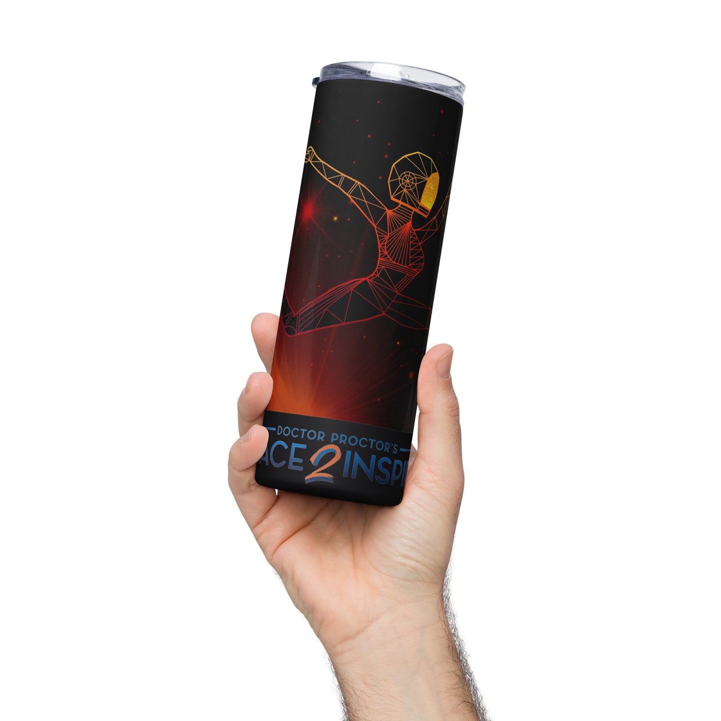 Afrobotica Ciseaux Red Stainless steel tumbler