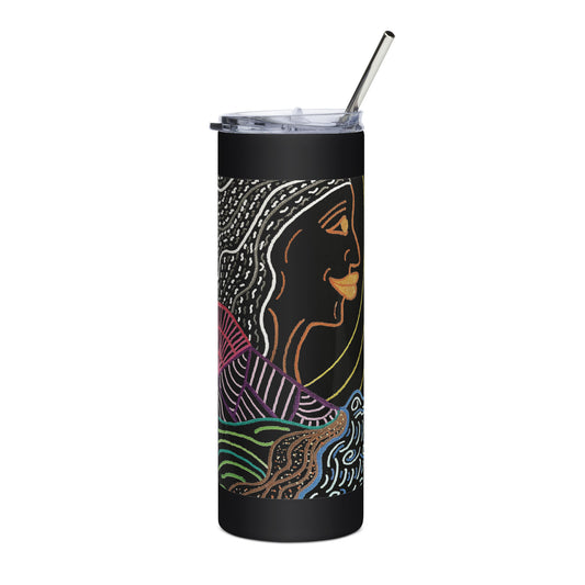 She's Waiting Stainless steel tumbler