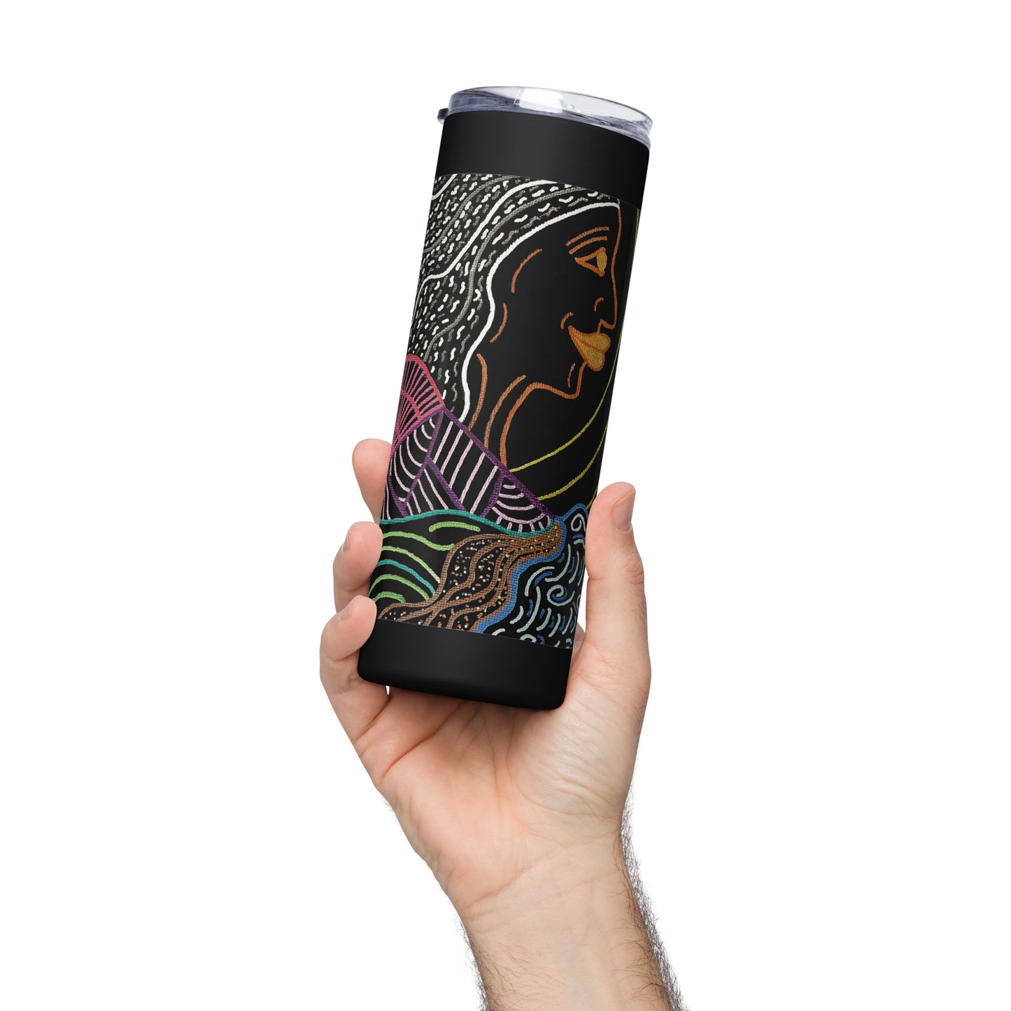 She's Waiting Stainless steel tumbler