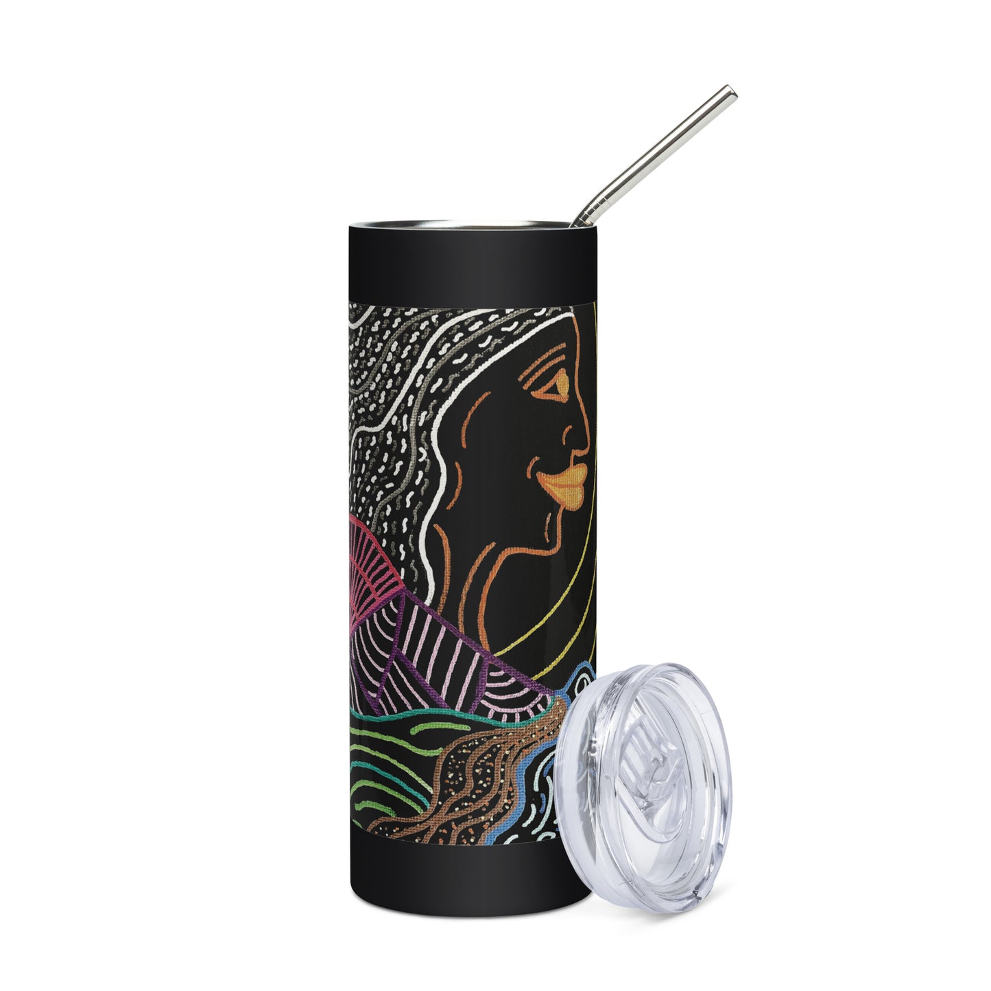 She's Waiting Stainless steel tumbler