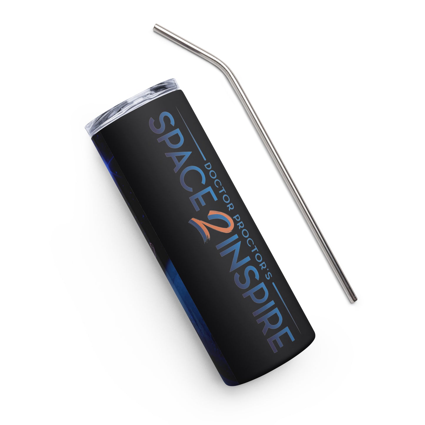 Afrobotica Rings Blue Stainless steel tumbler