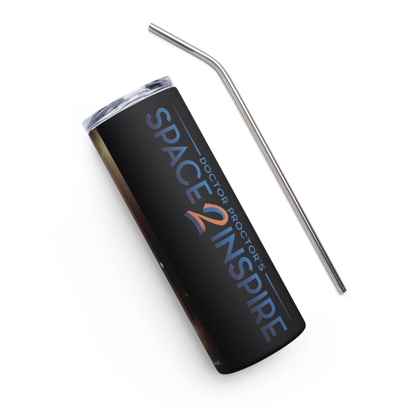 Afrobotica Leap into the Moon Stainless steel tumbler