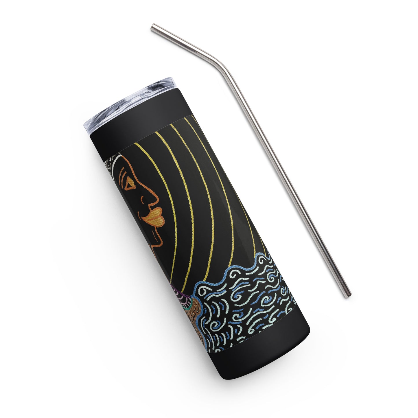 She's Waiting Stainless steel tumbler
