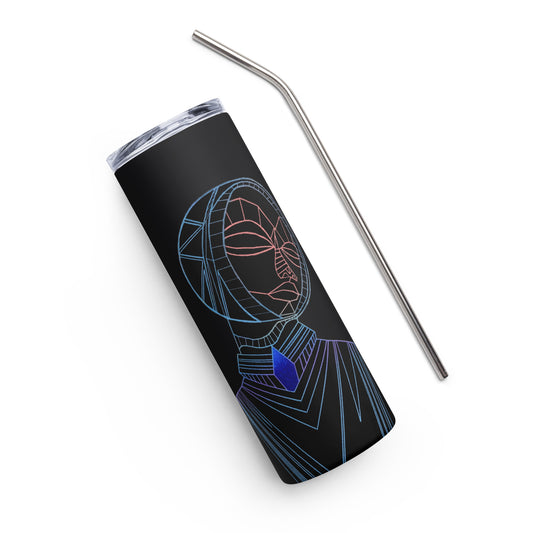 Afrobotica Melancholy Blue Stainless steel tumbler